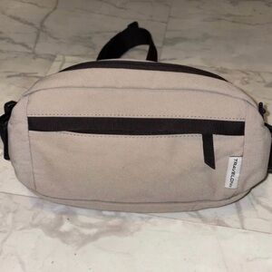 Travelon Tan Belt Bag with Black Details